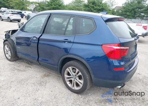 2017 BMW X3 xDrive35I z USA, uszkodzony, nr VIN 5UXWX7C3XH0U43786